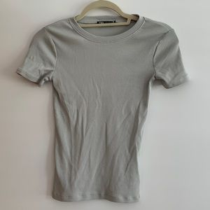 Zara Light Green Gray Top Size XS